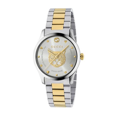 womems gucci time watch silver